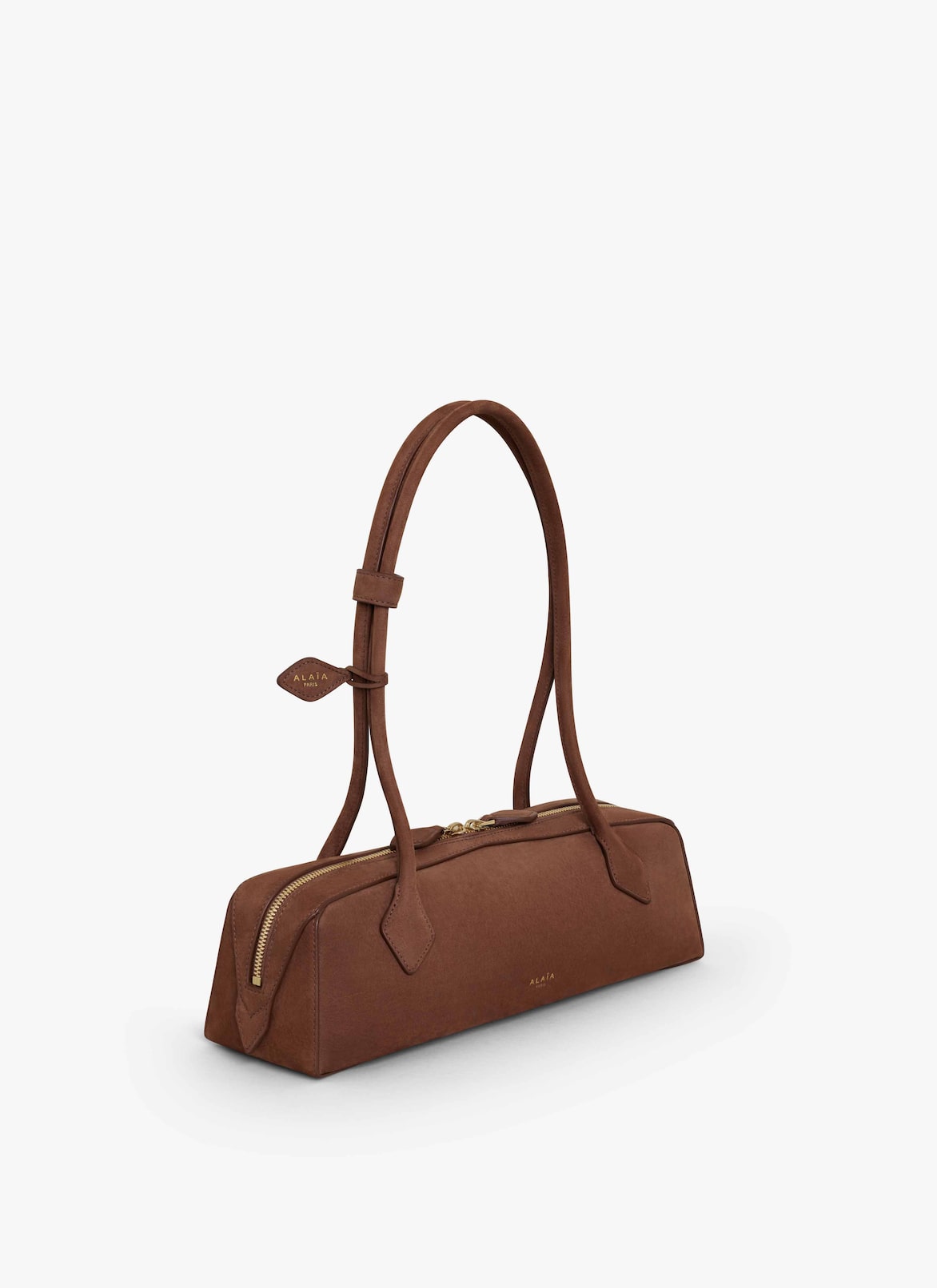 SAC LE TECKEL MEDIUM  EN NUBUCK  ALAÏA MARRON SAC LE TECKEL MEDIUM  EN NUBUCK